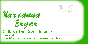 marianna erger business card